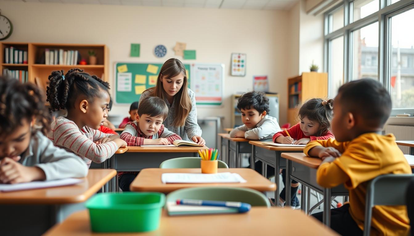 Structured study materials and learning resources on a desk